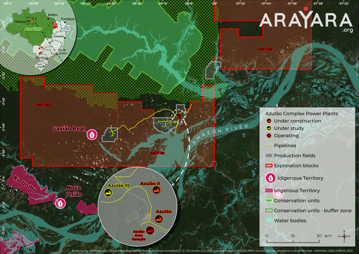 The Azulão Complex and Its Overlap with Indigenous Territories and Protected Areas, Instituto Internacional ARAYARA, 2026